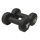 Neoprene Dumbbells Pair - Black - Available in 0.5, 1, 1.5, 2, 3, 4 and 5kg