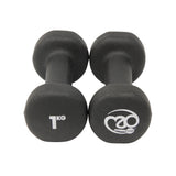 Neoprene Dumbbells Pair - Black - Available in 0.5, 1, 1.5, 2, 3, 4 and 5kg