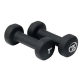 Neoprene Dumbbells Pair - Black - Available in 0.5, 1, 1.5, 2, 3, 4 and 5kg