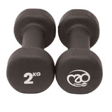 Neoprene Dumbbells Pair - Black - Available in 0.5, 1, 1.5, 2, 3, 4 and 5kg