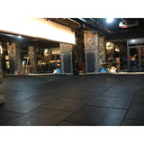 Black Rubber Gym Flooring - 20mm or 30mm x 1m x 1m